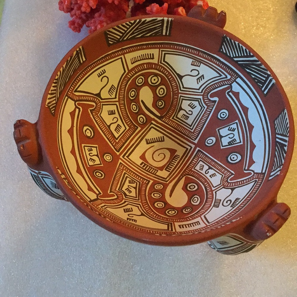 Vintage Mexican art plate